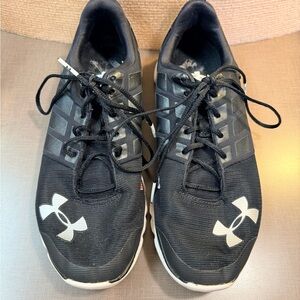 Women’s Under Armour Black Running Shoes with White Logo